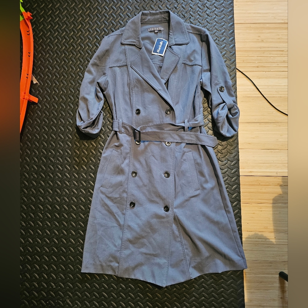 Sharagano trench coat style dress size 8.